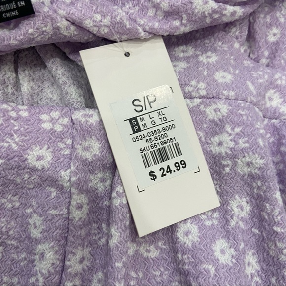 COPY - Streetwear Society Purple Floral Peasant Romper size S - Picture 5 of 6